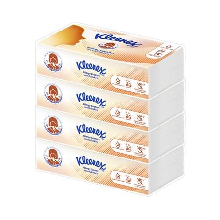 กระดาษเช็ดหน้า KLEENEX ALLERGY COMFORT แพ็ก 4 ชิ้น_0