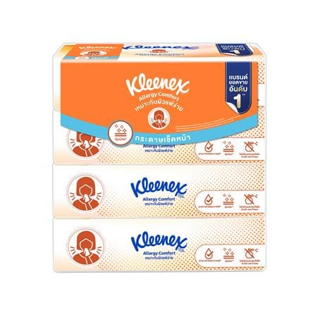 กระดาษเช็ดหน้า KLEENEX ALLERGY COMFORT แพ็ก 4 ชิ้น_1