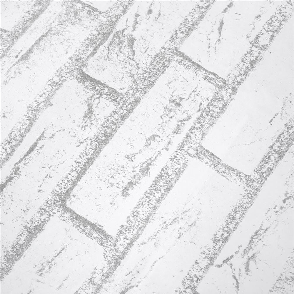 วอลล์สติกเกอร์ HOME LIVING STYLE BRICK 0.90X3 ม. สีขาว