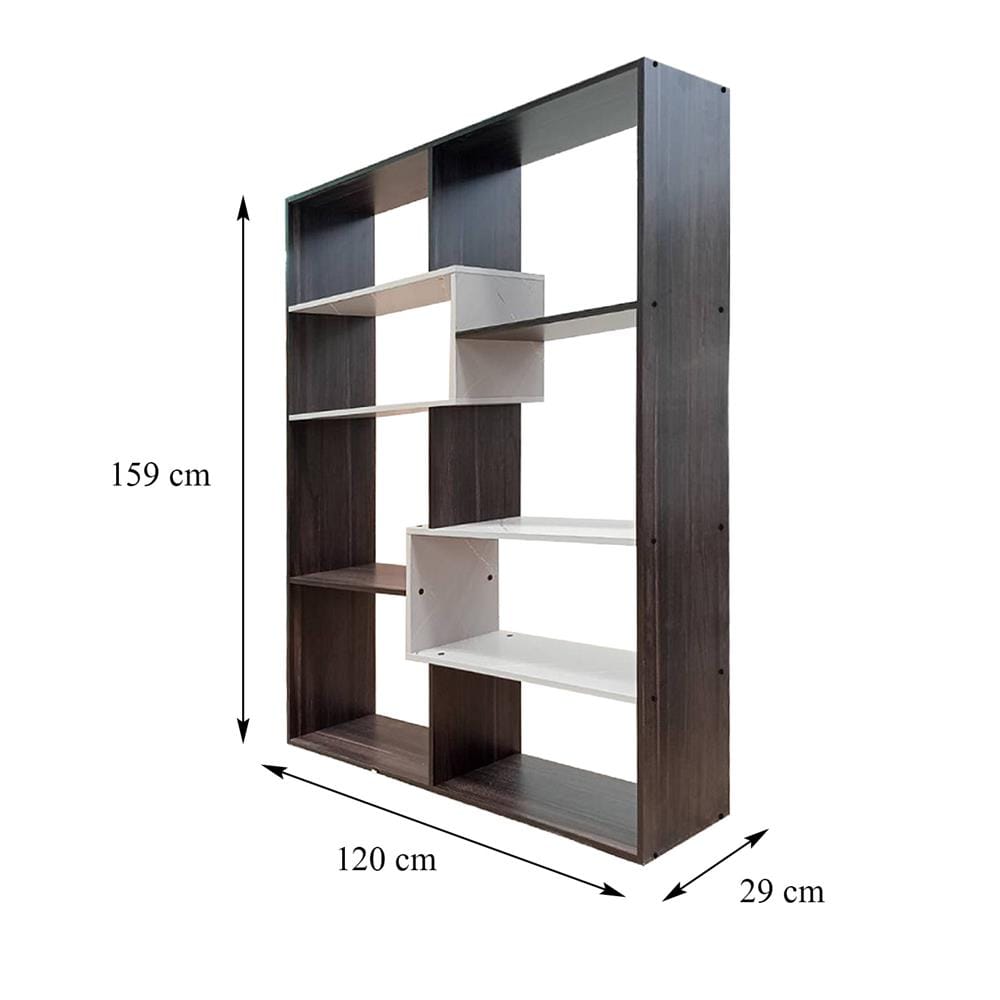 ชั้นวางของโล่ง 6 ชั้น FURDINI ATLANTA 120 ซม. สีอคาเซีย/เทา
