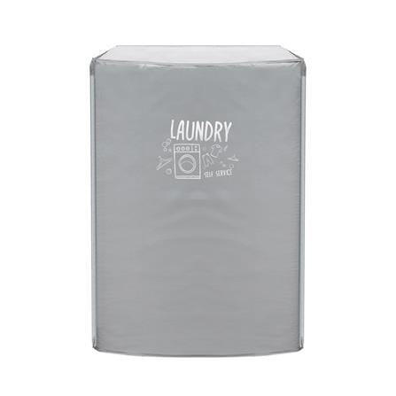 ถุงคลุมเครื่องซักผ้าฝาหน้า PLIM WASH DRY SIZE M สีเทา_2