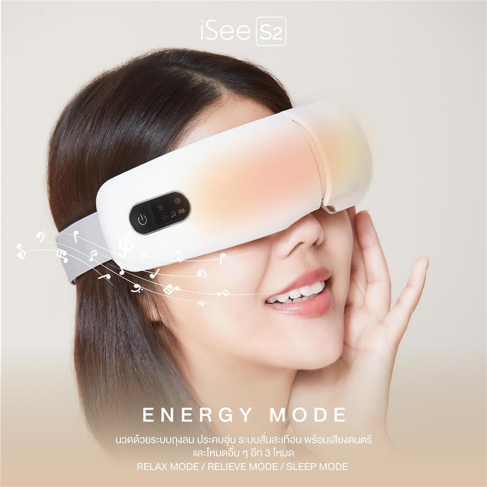 เครื่องนวดตา RESTER ISEE S2 สีขาว