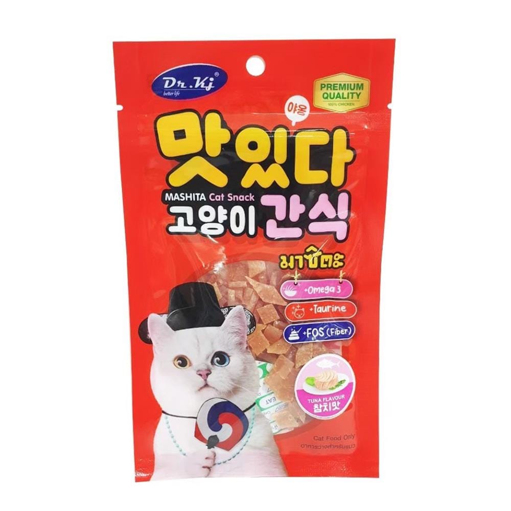 ขนมแมว DR.KJ MASHITA CAT SNACK TUNA ไซซ์ S 35 ก.