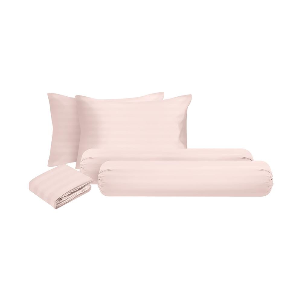 ชุดผ้าปูที่นอน 6 ฟุต 5 ชิ้น HOME LIVING STYLE FLORENCE สี NUDE
