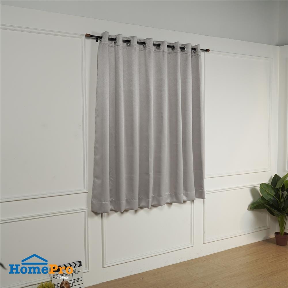 ผ้าม่าน EYELET HOME LIVING STYLE NELSON UV 270X160 ซม. สีเทาอ่อน
