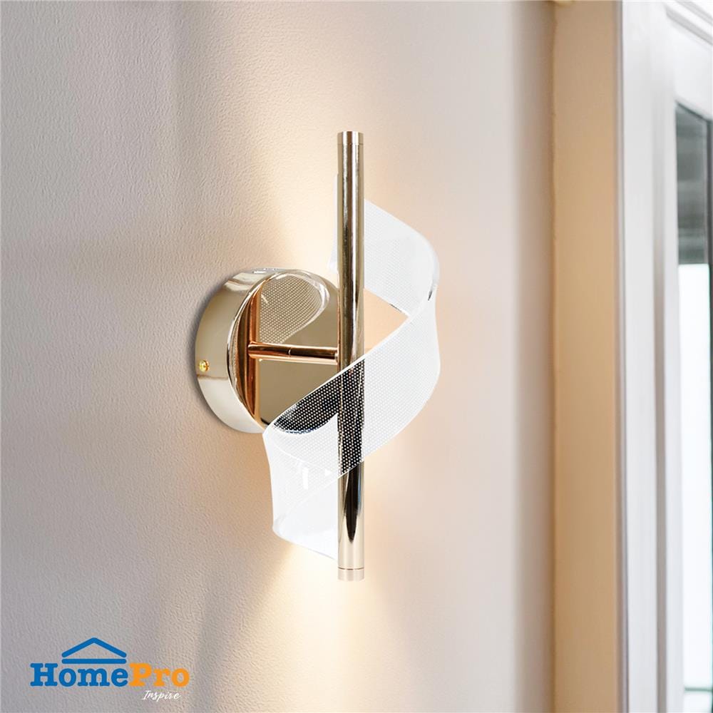 ไฟกิ่งภายใน LED CARINI H2402-6W 6 วัตต์  DAYLIGHT/COOL WHITE/WARM WHITE สีทอง/ใส 1 หัว