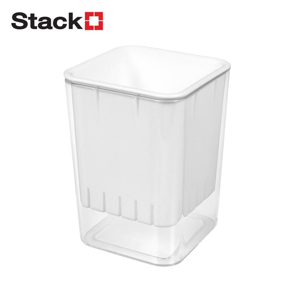 กล่องใส STACKO TIDY SIZE M 9x9x14 ซม. สีขาว_1