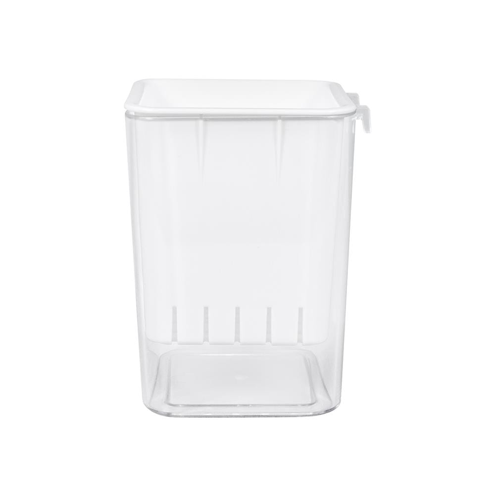 กล่องใส STACKO TIDY SIZE M 9x9x14 ซม. สีขาว
