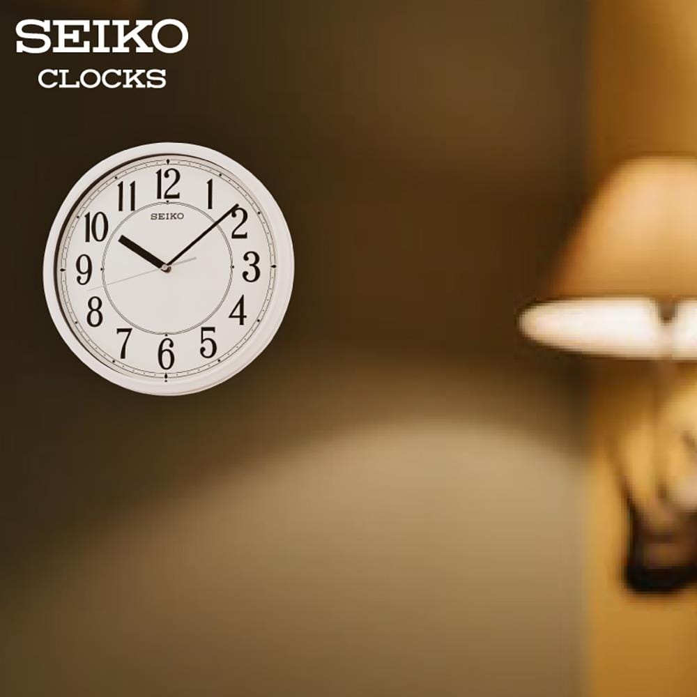 นาฬิกาแขวน SEIKO CLOCKS QXA756H 12 นิ้ว สีขาว