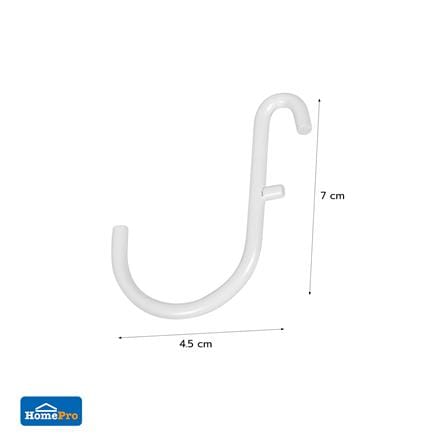 ขอแขวนเหล็กเดี่ยว 3 ชิ้น STACKO TIDY 0.5x4.5x7 ซม. สีขาว_5
