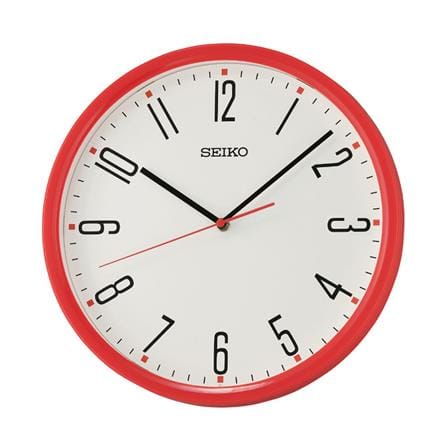 นาฬิกาแขวน SEIKO CLOCKS QHA011R 12 นิ้ว สีแดง_0