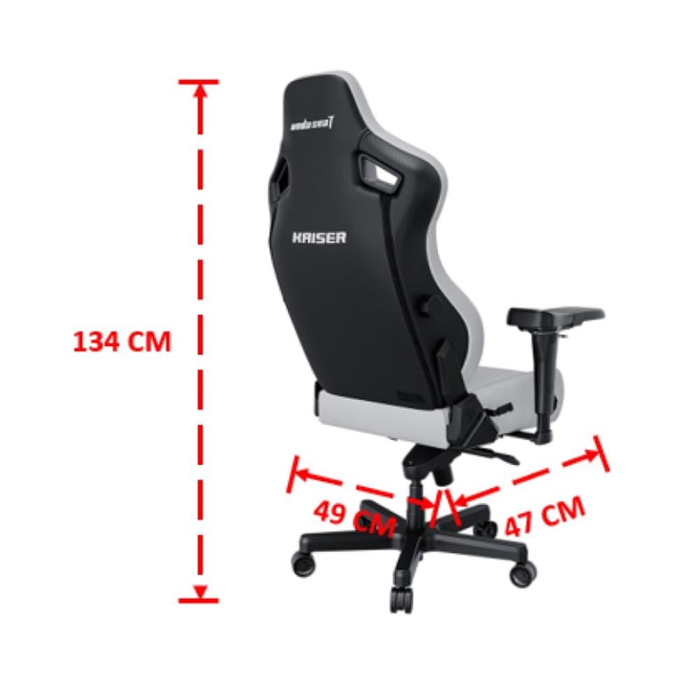 เก้าอี้เกมมิ่ง ANDA SEAT KAISER 4 SIZE L PVC สีขาว