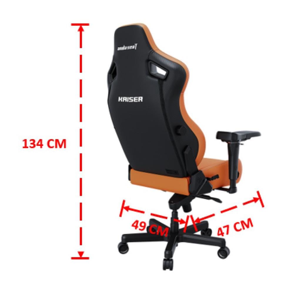 เก้าอี้เกมมิ่ง ANDA SEAT KAISER 4 SIZE L PVC สีส้ม
