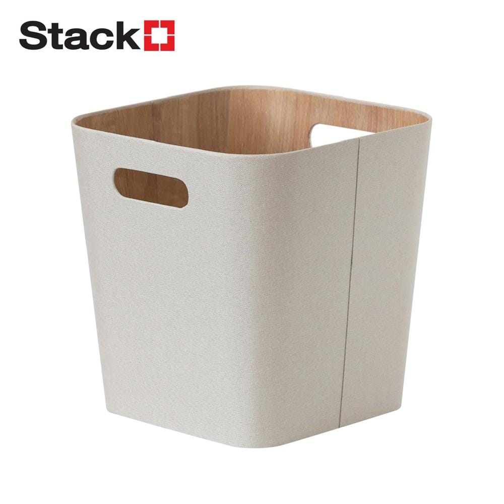 กล่องผ้าเหลี่ยม STACKO PETA 27X27X28 ซม. สีครีม