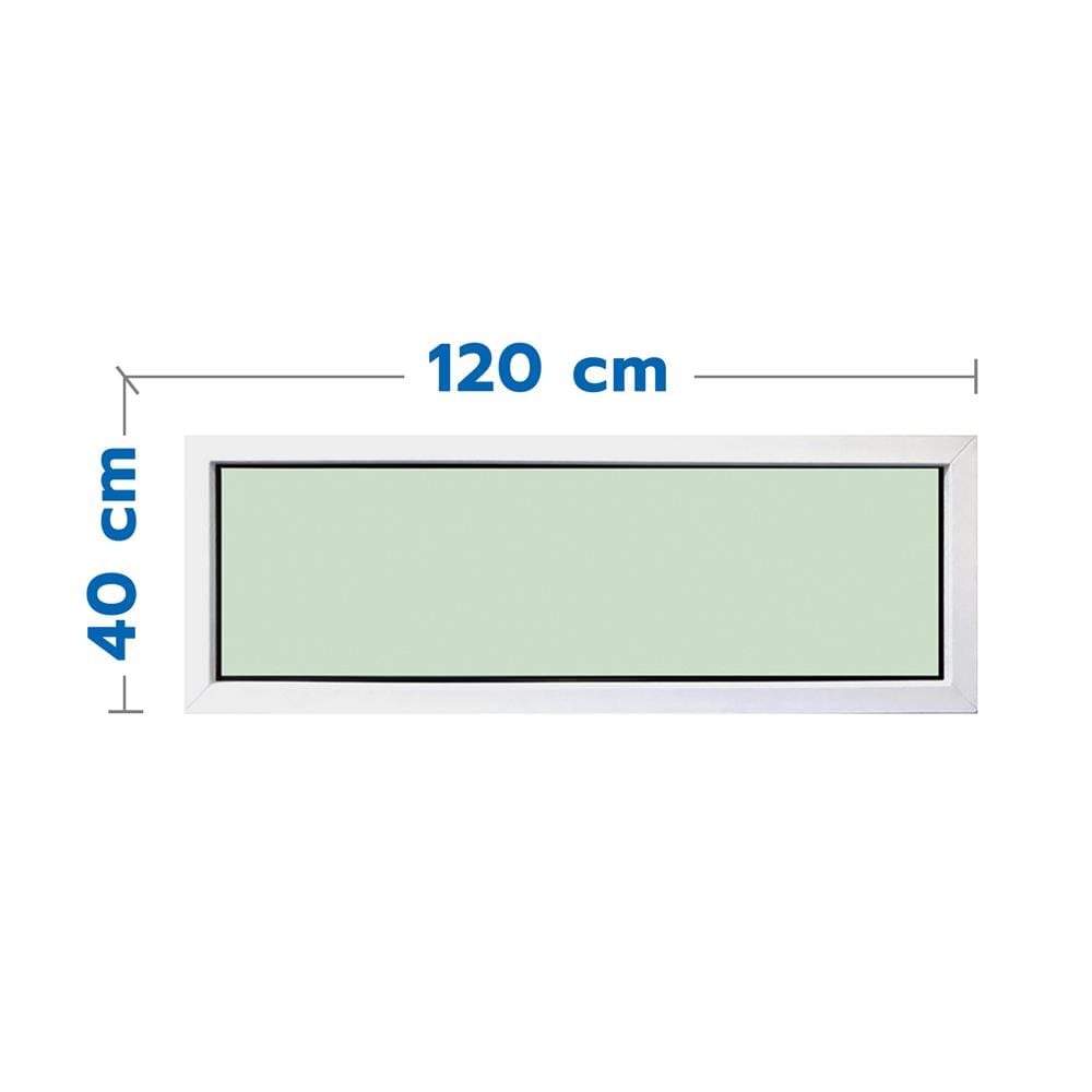 ช่องแสงหน้าต่าง อะลูมิเนียม MHOLARN 120x40 ซม. สีขาว