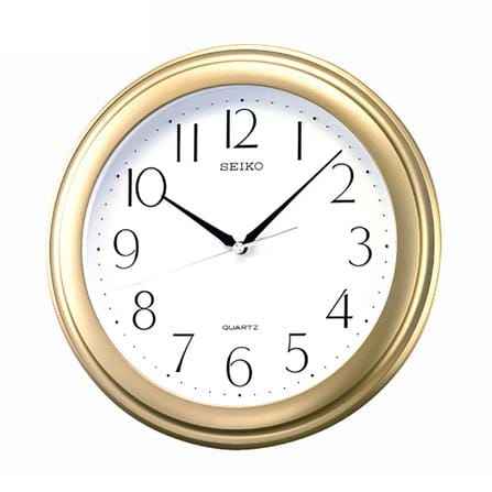 นาฬิกาแขวน SEIKO CLOCKS QXA327G 11.4 นิ้ว สีทอง_0