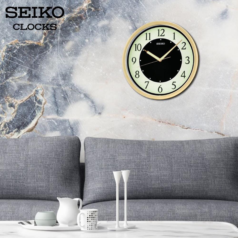 นาฬิกาแขวน SEIKO CLOCKS QXA472G 12.2 นิ้ว สีทอง
