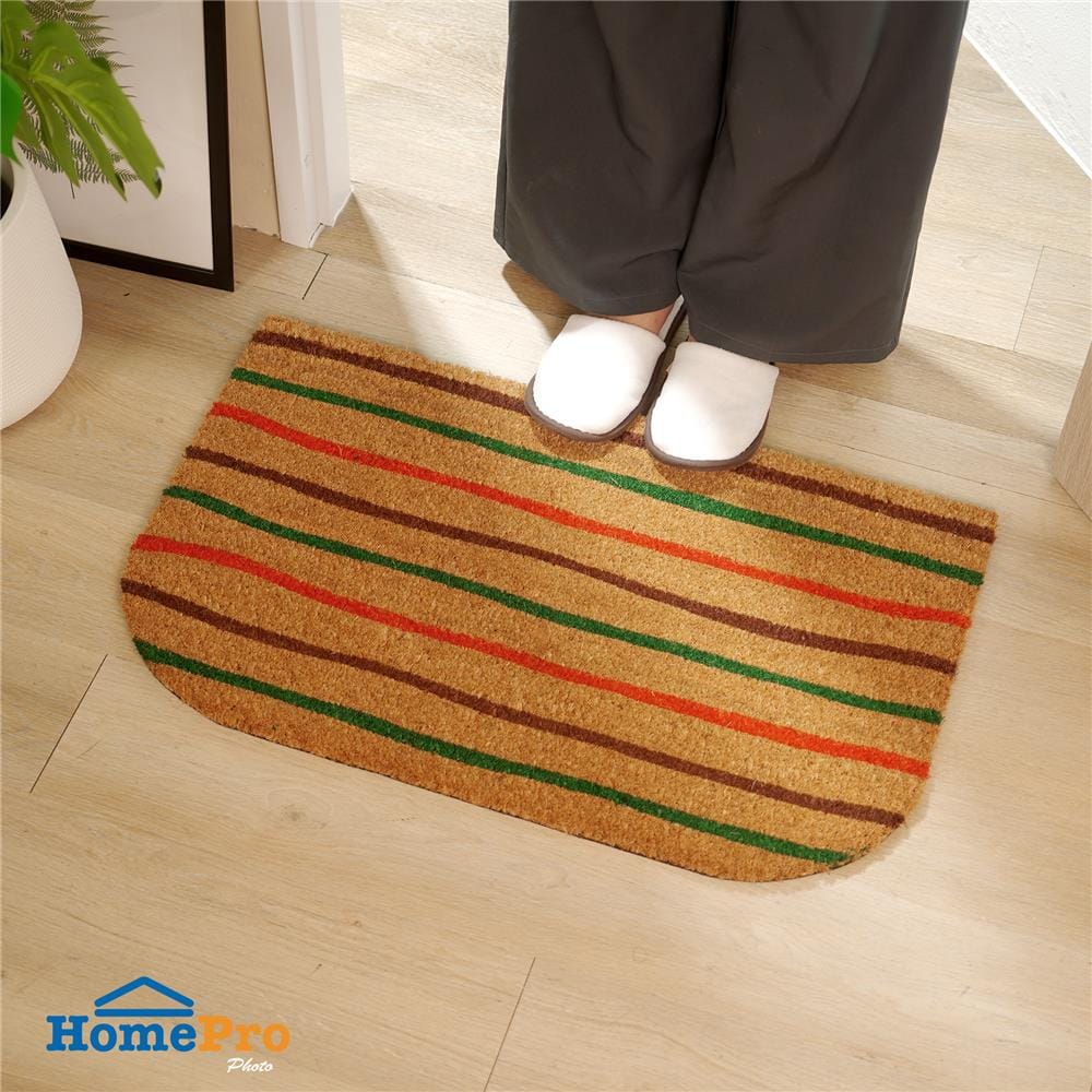 พรมกากมะพร้าว HOME LIVING STYLE CURVE 45X75 ซม. สีเขียว