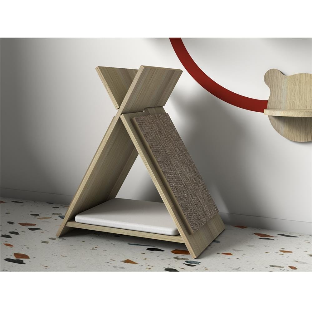 บ้านแมวพร้อมที่ลับเล็บ LUVORA CATHOME05 50X21X30 ซม.
