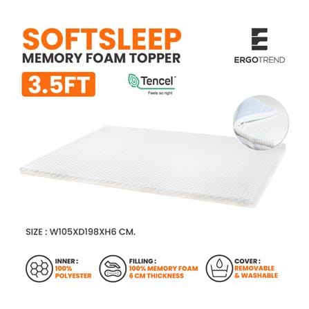 แผ่นรองนอน 3.5 ฟุต ERGOTREND SOFT SLEEP_3