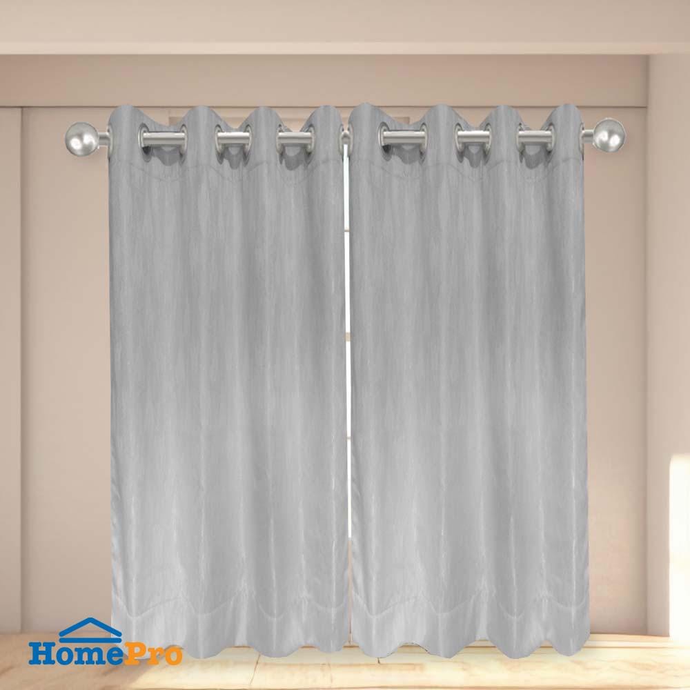ผ้าม่าน EYELET HOME LIVING STYLE DENVER UV 140X220 ซม. สีเทา