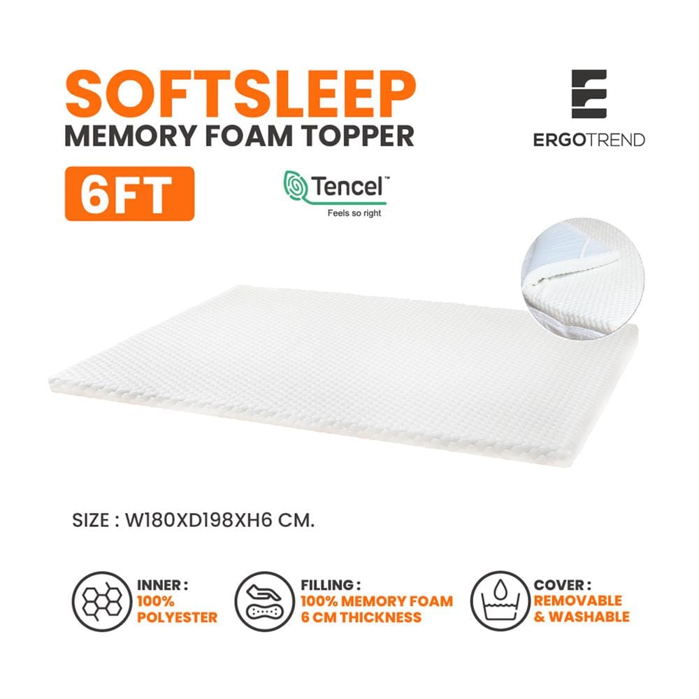 แผ่นรองนอน 6 ฟุต ERGOTREND SOFT SLEEP