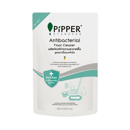 รีฟิลน้ำยาทำความสะอาดพื้น PIPPER สูตรแอนตี้แบคทีเรีย 400 มล._0