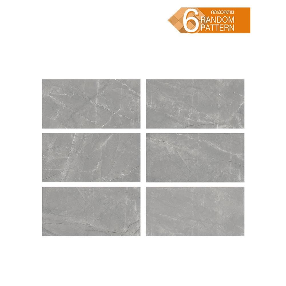 กระเบื้องพื้นพอร์ซเลน 60x120 ซม. COTTO อาร์มานี เทา PM 1.44 ตร.ม.