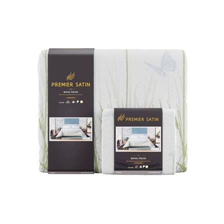 ชุดผ้าปูที่นอน 5 ฟุต 6 ชิ้น PREMIER SATIN ROYAL TOUCH PRINT PC137_4