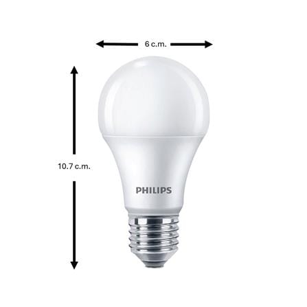 หลอด LED PHILIPS ESSENTIAL 13 วัตต์ DAYLIGHT E27 แพ็ก 2 ชิ้น_4