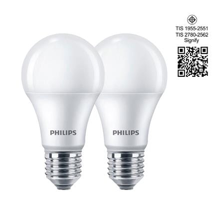 หลอด LED PHILIPS ESSENTIAL 13 วัตต์ WARM WHITE E27 แพ็ก 2 ชิ้น_5