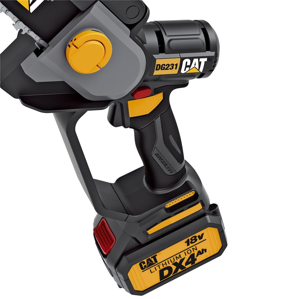 เลื่อยโซ่ไร้สาย (พร้อมแบตเตอรี่) CAT DG231 18 โวลต์ 4.7 นิ้ว