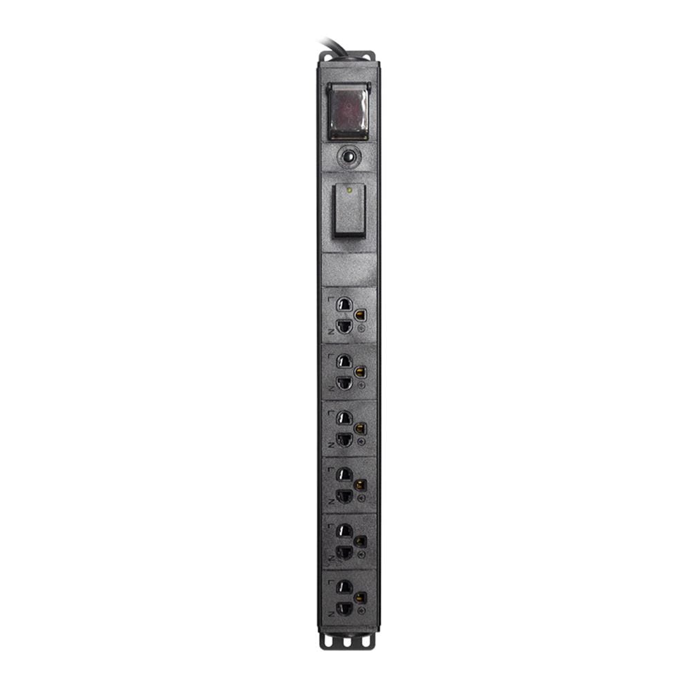 รางปลั๊กไฟตู้ RACK 6 ช่อง 1 สวิตซ์ GLINK GPDU-08K 2 ม.