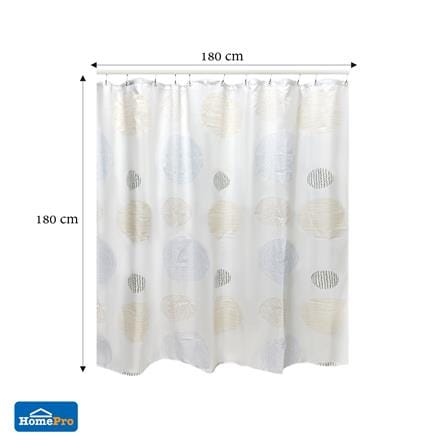 ม่านห้องน้ำ POLYESTER MOYA ACS24325A-SWEET ROPE 180X180 ซม._5