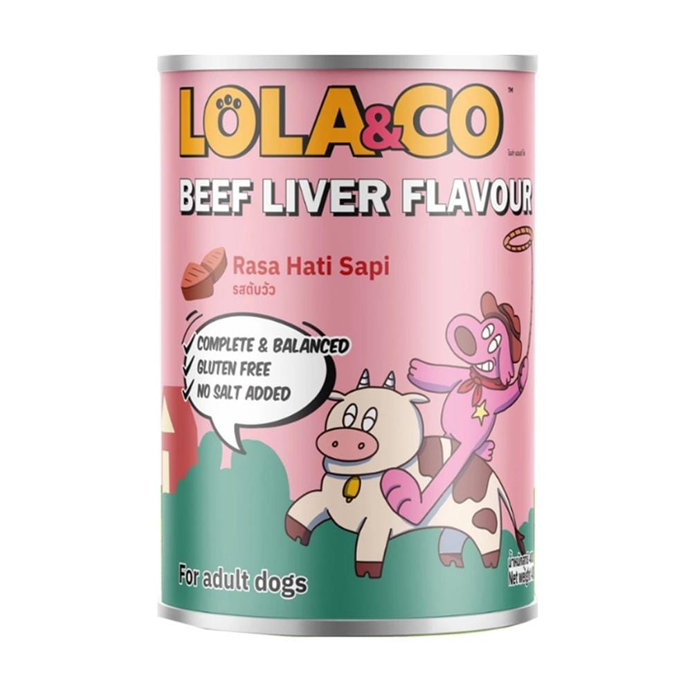 อาหารเปียกสุนัข LOLA&CO BEEF LIVER FLAVOUR 400 ก.