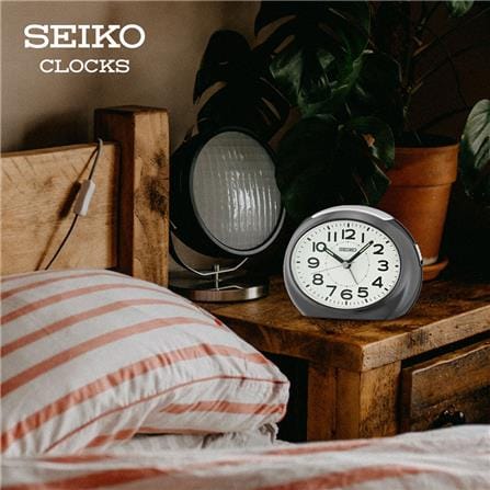 นาฬิกาปลุก SEIKO CLOCKS QHE193K 3.4X4.4 นิ้ว สีดำ_4