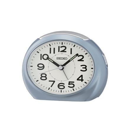 นาฬิกาปลุก SEIKO CLOCKS QHE193L 3.4X4.4 นิ้ว สีฟ้า
