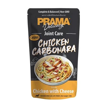 อาหารเปียกสุนัข PRAMA PD1 CHICKEN CARBONARA 120 ก._0