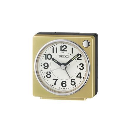 นาฬิกาปลุก SEIKO CLOCKS QHE196G 2.5 นิ้ว สีทอง_0