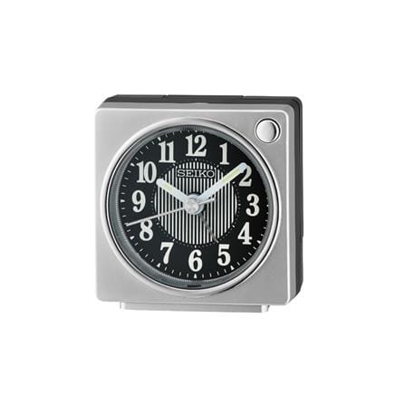 นาฬิกาปลุก SEIKO CLOCKS QHE197S 2.5 นิ้ว สีเงิน