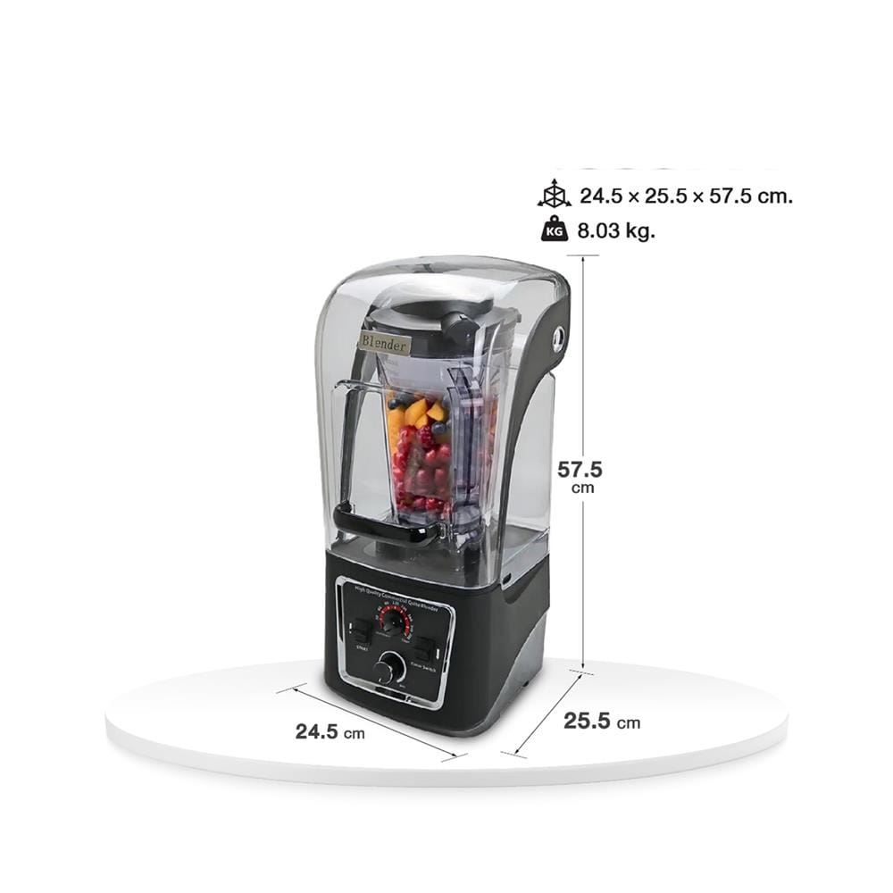 เครื่องปั่นน้ำผลไม้ WORLDTECH WT-PB3100 2.50 ลิตร สีดำ