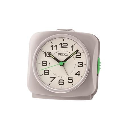 นาฬิกาปลุก SEIKO CLOCKS QHE194S 3.7 นิ้ว สีเงิน