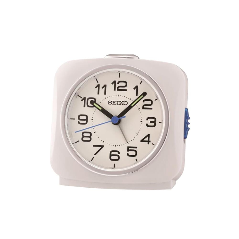 นาฬิกาปลุก SEIKO CLOCKS QHE194W 3.7 นิ้ว สีขาว_1