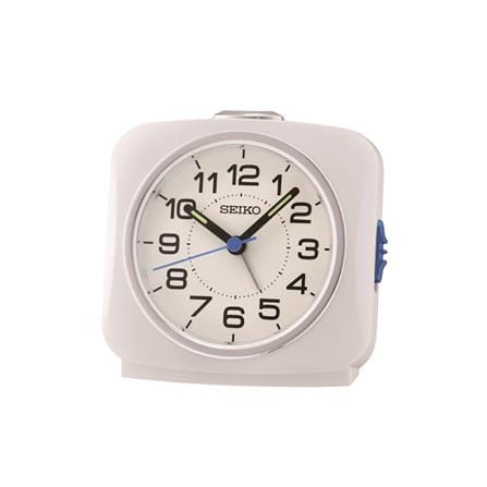 นาฬิกาปลุก SEIKO CLOCKS QHE194W 3.7 นิ้ว สีขาว