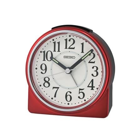 นาฬิกาปลุก SEIKO CLOCKS QHE198R 3.8X4.4 นิ้ว สีแดง_0