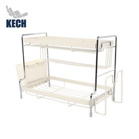 ชั้นวางเครื่องปรุง 2 ชั้น KECH CREAMY 33.6X18.5X25.6 ซม. สีครีม_1
