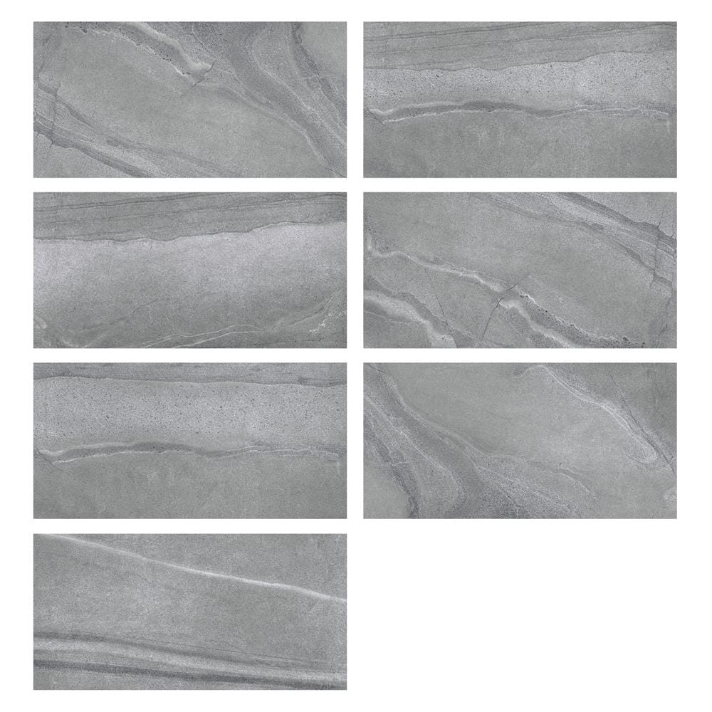 กระเบื้องพื้นพอร์ซเลน 60x120 ซม. COTTO เอ็ม-สโตน เทา PM 1.44 ตร.ม.