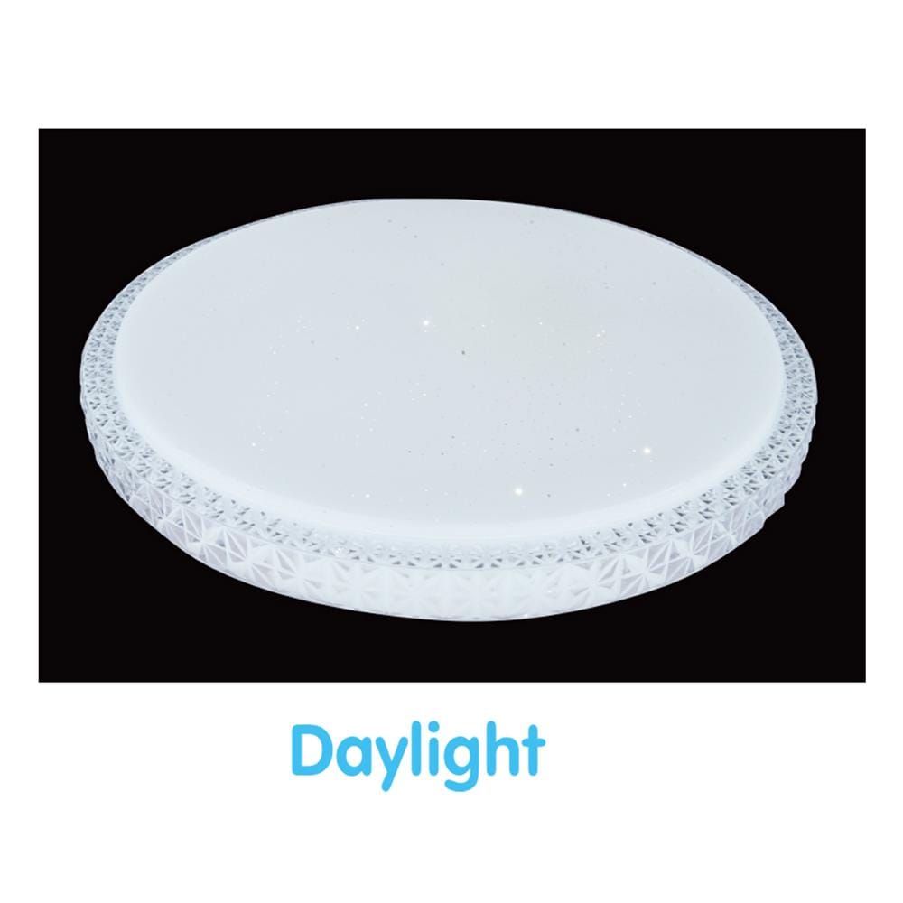 ไฟเพดาน LED SHINING CRYSTAL 15 นิ้ว 36 วัตต์ DAYLIGHT/COOL WHITE/WARM WHITE สีขาว