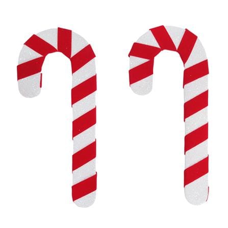 ชุดของตกแต่งไม้เท้า SIAMXMAS สีแดง/ขาว (แพ็ก 2 ชิ้น)_0