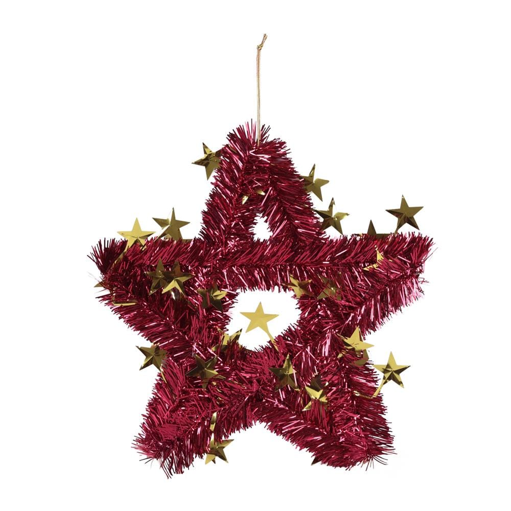 ช่อแขวนตกแต่ง STAR SIAMXMAS 12 นิ้ว สีแดง